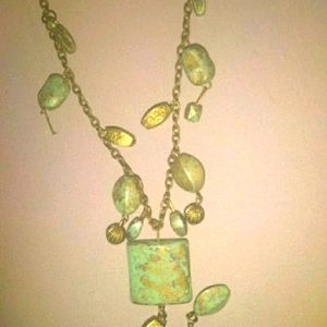 Old antique turquoise  necklace